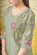 Heavy Rayon Embroidered Co-ord Set